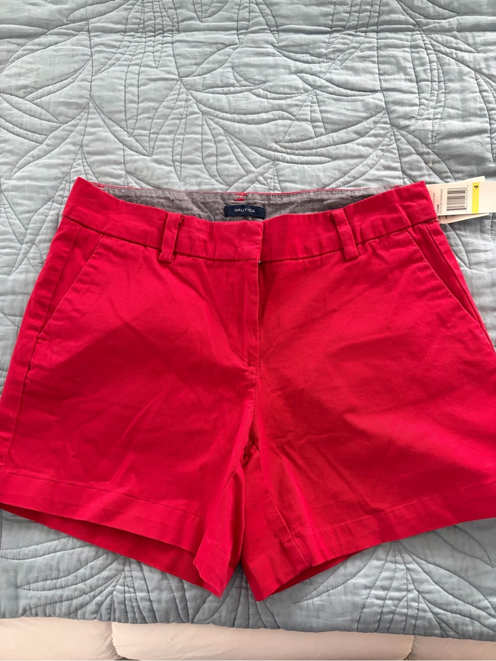 Nautica Bright Red Women's Cotton Shorts